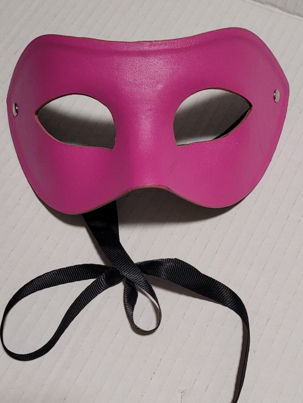 Pink Leather Mask - Picture 3 of 5